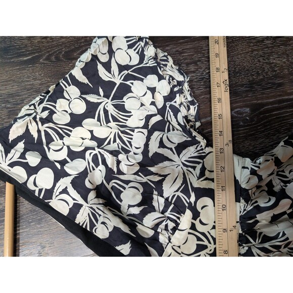 Tibi Black and Cream Floral Mini Dress - Picture 6 of 7